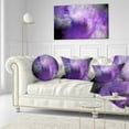 thumbnail image 3 of Designart Perfect Light Purple Starry Sky - Abstract Throw Pillow - 12x20, 3 of 5
