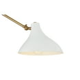 thumbnail image 7 of Trade Winds Genevieve 2-Light Wall Sconce in White with Natural Brass, 7 of 7