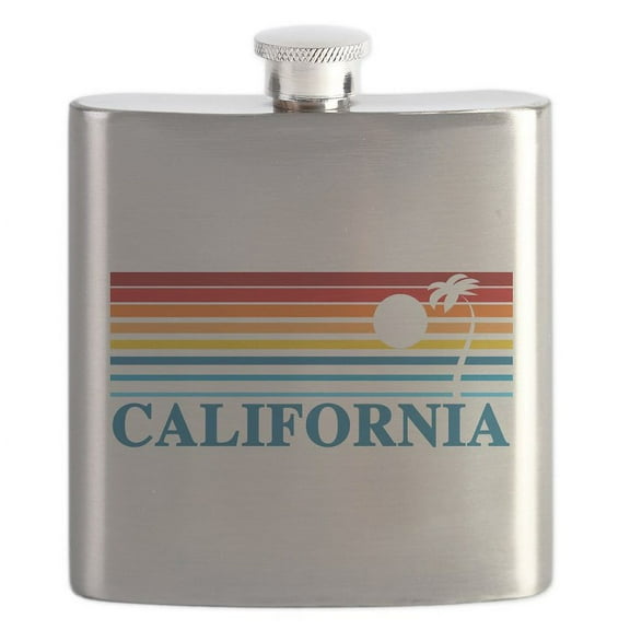 CafePress - California Flask - Stainless Steel Flask, 6oz Drinking Flask