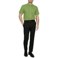 thumbnail image 3 of J. METHOD Men's Classic Regular Fit Button Down Short Sleeve Solid Color Dress Shirts S-5XL, 3 of 5