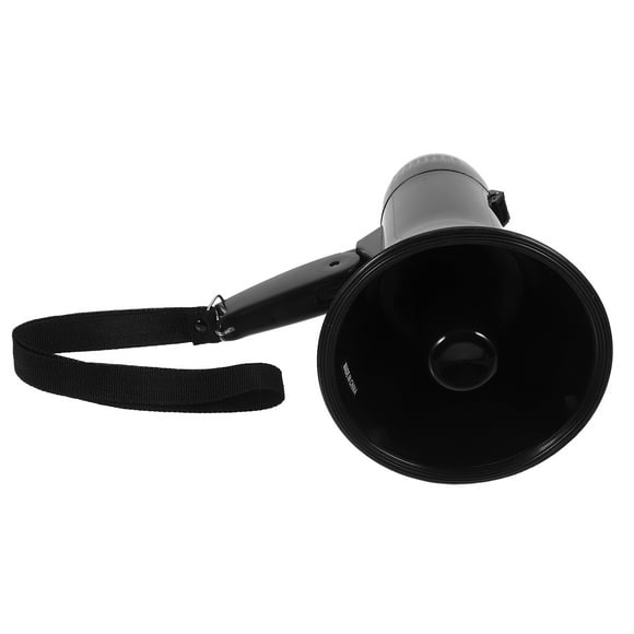 EXHUMKY Lightweight Megaphone Speaker ABS Black for Sports Events 1Pcs