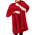 thumbnail image 1 of Cashmere-Like Knitted Throw Hand-Woven Large Comfortable Mat Coarse Wool throw sofa mat Coarse Solid Color Sofa Blanket, 1 of 8