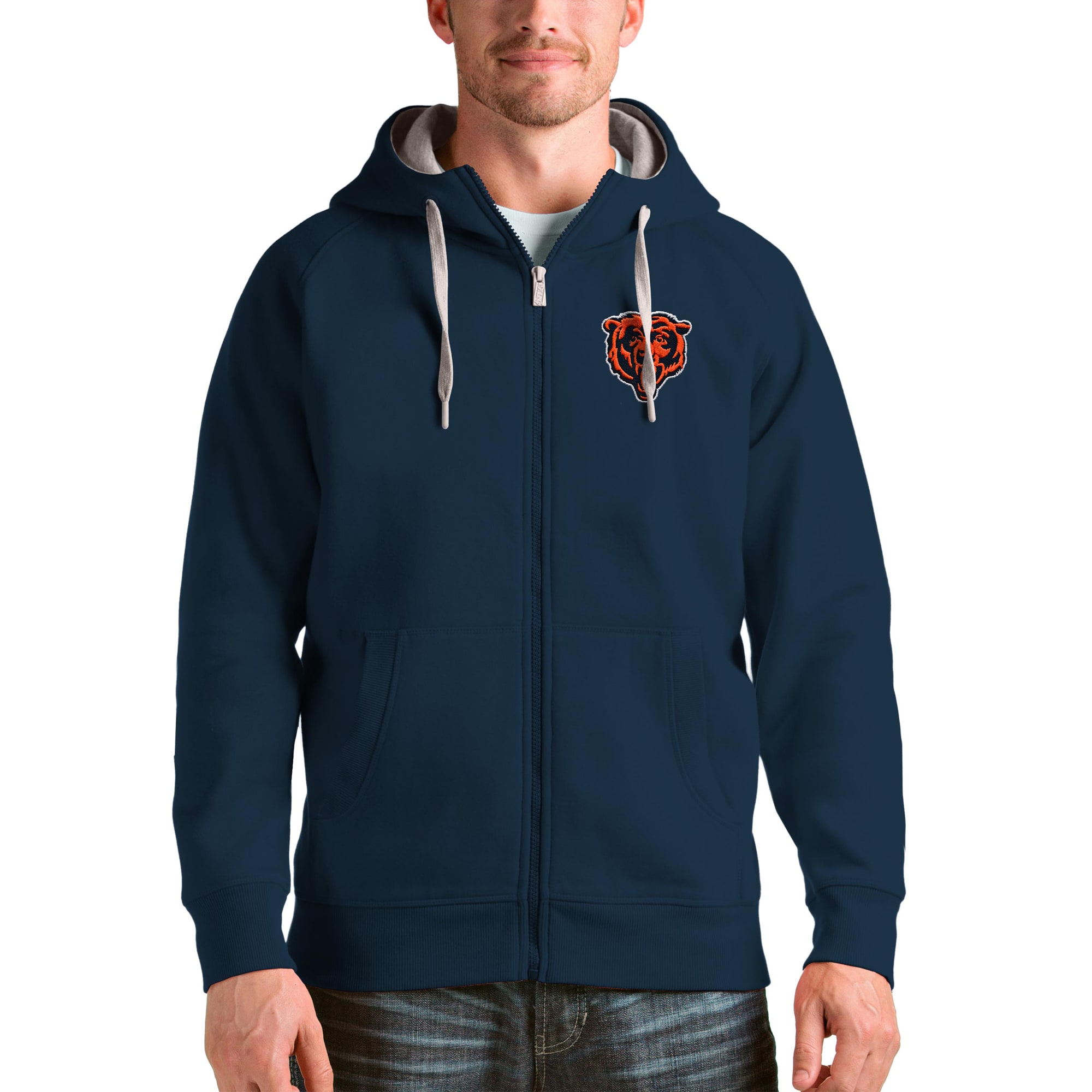 full head zip hoodie