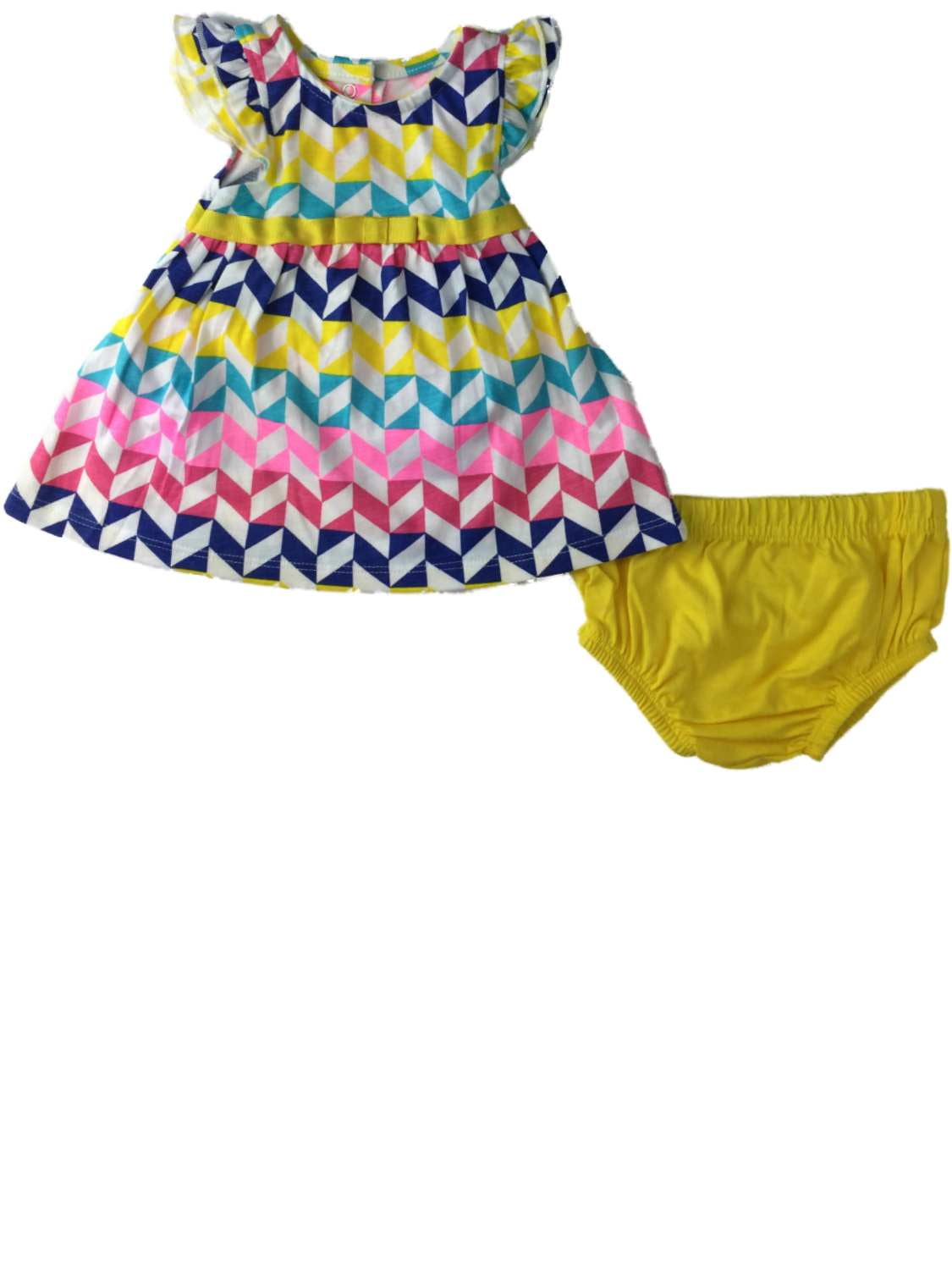 2 Piece Girls Bunny Patch Dress & Diaper Cover main image 1