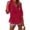 Red -BN19, variant on Nestiefly Women's Beach Cover Up Long Sleeve Summer Linen Shirt Hoodies Sweatshirt V Neck with Pocket Hooded Tops 2026 Yellow XL