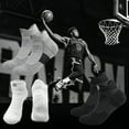 thumbnail image 6 of Men’s 5-Pack Cushioned Athletic Grey Crew Socks – Breathable, Moisture-Wicking, Anti-Odor & Durable Sport Socks for Running, Hiking, Training, 6 of 8