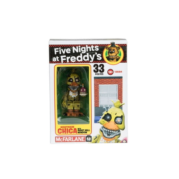 McFarlane Five Nights at Freddy's Season 2 Micro Construction Set - Nightmare Chica with Right Hall Window