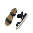 thumbnail image 3 of Burudani Women's Comfort Ankle Strap Shoes Espadrilles Wedge Sandals, 3 of 6