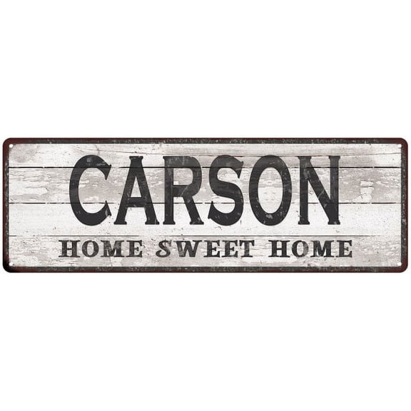 CARSON Home Sweet Home Country Look Gift 6x18 Metal Sig 206180045509