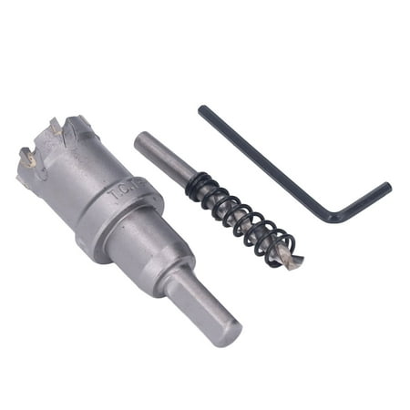 

Carbide Hole Saw Hole Cutter Kit Standard Size 45 Steel Teeth Easy To Operate For Metal And Wood Cutting 25mm / 1in