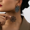 thumbnail image 4 of European Creatives Halloween Spider Web Earrings - Unique Lightweight Plastic Accessories for Party & Everyday Wear, Perfect Gift Idea for Creative Jewelry Lovers, 4 of 6