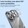 thumbnail image 2 of ELEHOLD Ultra-thin Plating Clear Glass Case for iPhone 13 Pro Max 6.7" 2022,with Shockproof Anti-scratch Crystal-clear Back Ultra-thin Lightweight Case Cover,Black, 2 of 5
