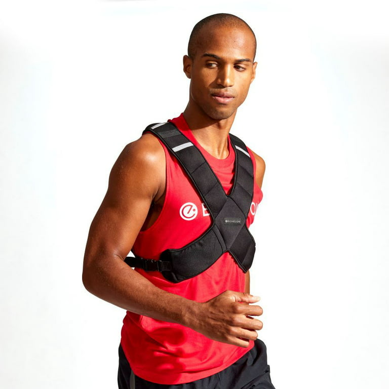 Echelon Weighted Vest, 20lbs, One Size, with 30 Day Free Fit Pass Membership