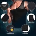 thumbnail image 3 of Men's Body Shaper Vest Chest Compression Shirt Abs Abdomen Slim Tank Top Undershirt, 3 of 7