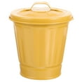 thumbnail image 1 of Small Desk Trash Can Metal Trash Can Iron Garbage Storage Bin with Lid Metal Pail, 1 of 8