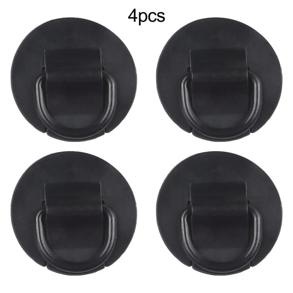4Pcs Plastic D-Ring Patch Kit Pvc Paddle Board D-Ring for inflatable Boat Kayak 2.4inch Light Weight Waterproof Accessories