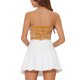 thumbnail image 3 of INSPIRE CHIC Women's Christmas Holiday Sequin Velvet Spaghetti Strap Club Party Crop Cami Top Champagne Gold L, 3 of 6