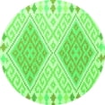 thumbnail image 1 of Ahgly Company Indoor Round Southwestern Green Country Area Rugs, 8' Round, 1 of 1