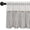 Grey, variant on Hiasan Valance Curtain Linen Striped Button-Trim Decor Valance, Rod Pocket Easy Install Short Farmhouse Kitchen Valance, Light Filtering Window Treatment for Dining Room, Blue, 52W x18L, 1 Panel
