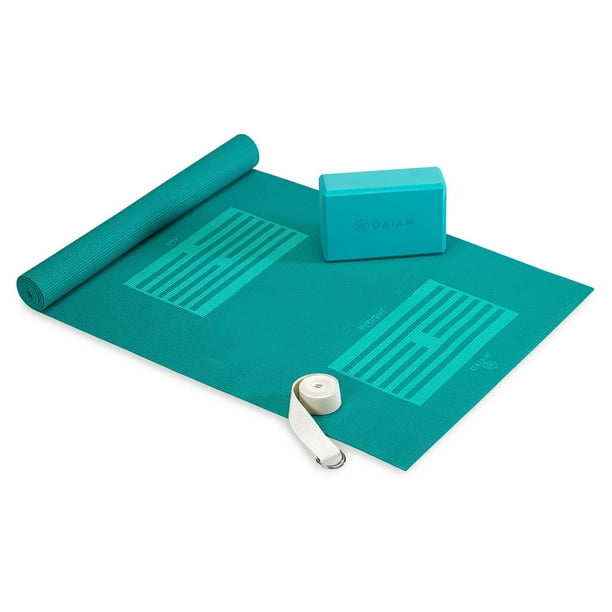 Gaiam New Yoga Beginner's Kit, Teal