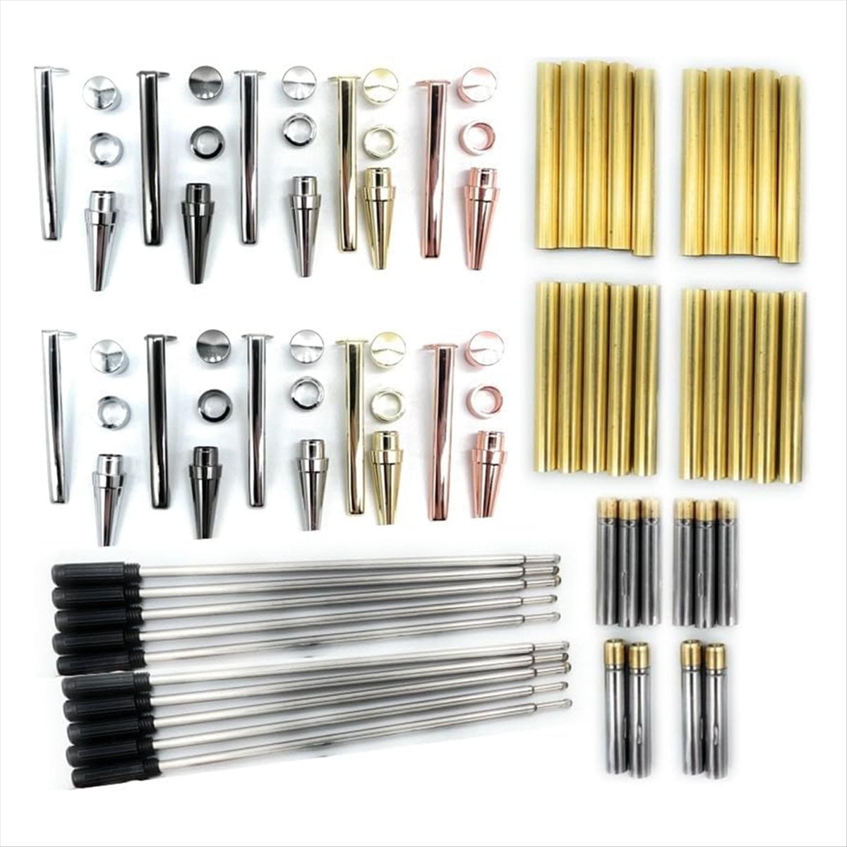 Slimline Wooden Twister Pen Set 10 Pcs, Various Finishes 7mm Twister Pen Set,1 set wood lathe Pen