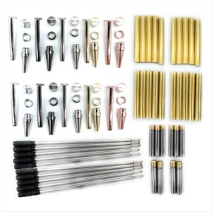 Slimline Wooden Twister Pen Set 10 Pcs, Various Finishes 7mm Twister Pen Set,1 set wood lathe Pen