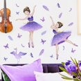 thumbnail image 3 of Etiqueta de pared oso de fresa chicas bailando para dormitorio sala de estar, 3 of 4