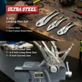 thumbnail image 3 of ULTRA STEEL 10PC Adjustable Wrenches & Locking Plier Set, 3 of 16