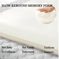 thumbnail image 4 of 1 PCS Square Chair Cushions for Dining Chairs, 40x40cm High Memory Foam Seat Cushions Non-Slip Washable Pad Soft Fluffy Chair Pads with Removable Cover for Home Office School Restaurant, 4 of 16