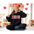 thumbnail image 6 of KimSoong Women Valentine's Day Sweatshirt Oversized XOXO Patch Love Heart Long Sleeve Tops Crew Neck Pullover, 6 of 6