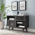 thumbnail image 2 of Modway Render Modern Style Particleboard Wood Display Stand in Charcoal, 2 of 7