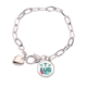 thumbnail image 1 of Pulsera de cadena de corazón Unbranded Diseño de hoja de flores 7.5 pulgadas, 1 of 3