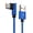 Blue, variant on USB C Right Angle 90° Elbow Cable – Nylon Braided USB A to C Fast Charging Cord – 66W 6A Type C Charger for Phone Tablet