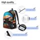 thumbnail image 3 of Easygdp Realistic Turtle Mochila de Lona Resistente para Laptop, Compatible con Laptops de 15 a 17 pulgadas, Ideal para Escuela, Trabajo y Viajes-Small, 3 of 5