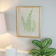 thumbnail image 3 of Northlight Framed Fern Leaf Print on Burlap Wall Art - 16" - Beige, 3 of 7