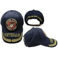 thumbnail image 5 of US Marine Corps Emblem Veteran Wreath Navy Blue Cap Hat - Officially Licensed, 5 of 5