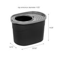 IRIS Top Entry Cat Litter Box, Black/Gray