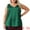 Dark Green, variant on Women's Plus Silk Satin Tank Top V Neck Cami Blouse 2X White