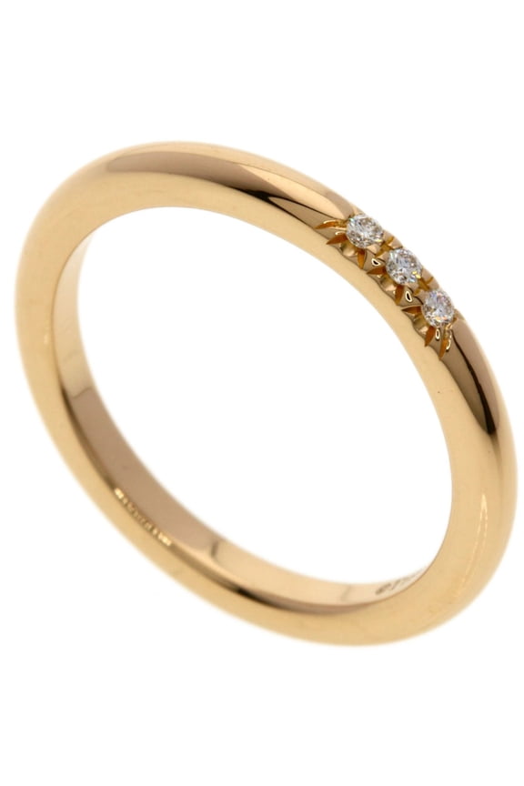 Pre-Owned Tiffany & Co. Forever Wedding 3-Diamond Ring, 18K Pink Gold, Women's.