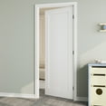 thumbnail image 2 of 30" x 80" 1 Panel Interior Door Slab Shaker, Solid Core Door Panel as Barn Door, Pocket Door, French Door, Prehung Door - as Panty Door, Closet Door, Pre-finished & Paintable, White, 2 of 9