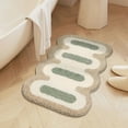 thumbnail image 4 of Nvzi Bath Mats for Bathroom Non Slip, 15.7x23.6 inch Irregular Shape Cute Bath Mat, Microfiber Washable Absorbent Carpet Floor Mats for Bathroom Indoor Door Mat Sink Tub Shower（B）, 4 of 5