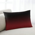 thumbnail image 2 of Abstract Gradient Red Black Art Standard Size Pillow Cover, Pillowcase Protectors with Zipper, Breathable Decorative Throw Pillow Case Cover, Pillow Shams for Couch Sofa 20x26Inch, 2 of 7