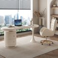 thumbnail image 3 of Lap Student Office Tables Desk Conference Bedroom Meeting Table White Office Modern Desk Escritorio Oficina Room Furniture My Lux Decor Round, 3 of 12