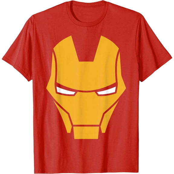 Iron Man Big Face DTG Print Unisex T-Shirt