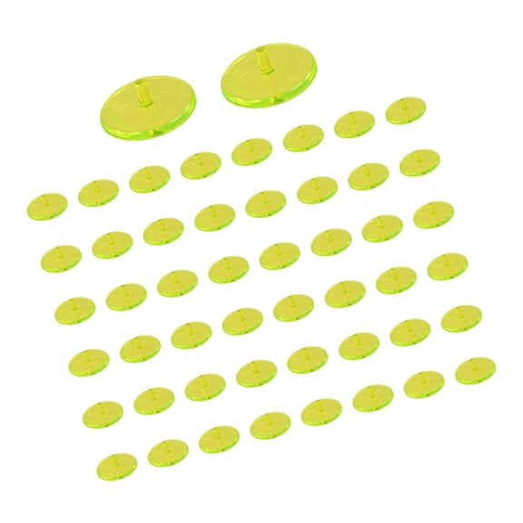 50pcs Golf Ball Markers Transparents Multicolor Assorted Light weight Compacts Course Accessories