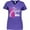 Purple, variant on Inktastic Breast Cancer Awareness I Support My Wife with Pink Ribbon Women's V-Neck T-Shirt