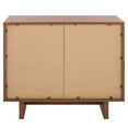 thumbnail image 5 of Safavieh Quaid Traditional Particle Board and Mdf Night Stands, Walnut/Brass, 5 of 6