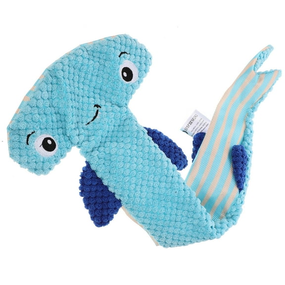 EXHUMKY 1 Set Shark Squeaky Sound Pet Toy for Dog Plush Care Tough Durable 48.5x17x2in