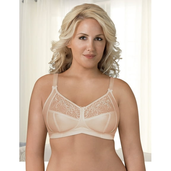 Exquisite Form Fully® Soft Cup Bra with Embroidered Mesh - Style 5100514