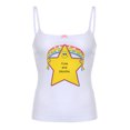 thumbnail image 3 of Chaleco Y2K Girls Small Camisole Bow Star Print Mujeres Chaleco Tops Streetwear (Blanco M) Cgtredaw Blanco T M para Mujer, 3 of 9